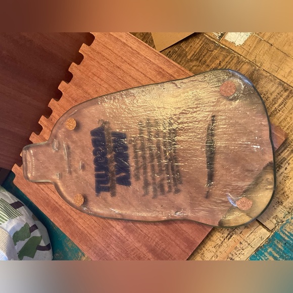 Slumped Melted Glass Absolut Bottle. - Picture 3 of 3